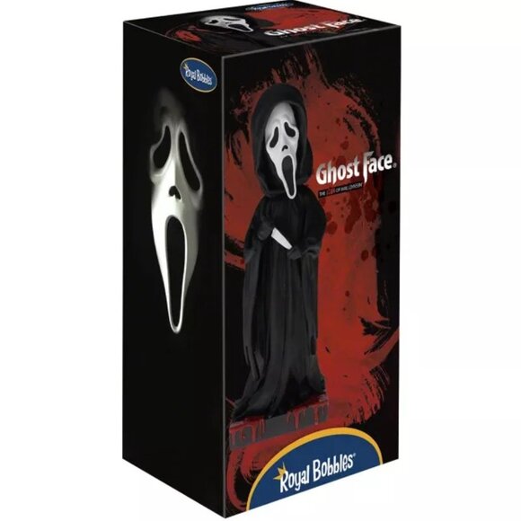 Royal Bobbles Ghost Face Collectible Bobblehead Statue - Picture 1 of 5